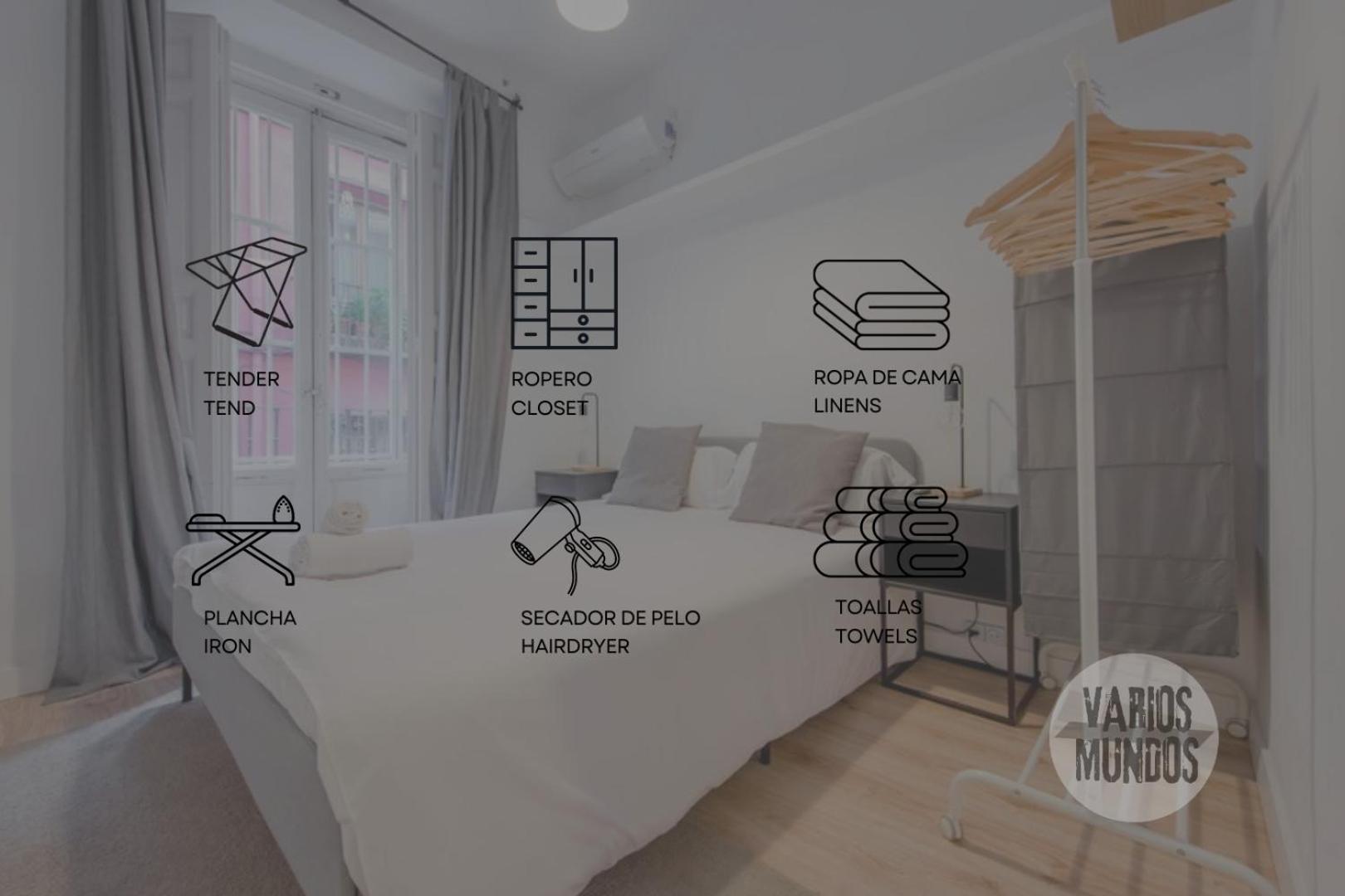 Premium Apt Para 9Pax En Calle Olmo - Centro De Madrid E1 Exterior foto